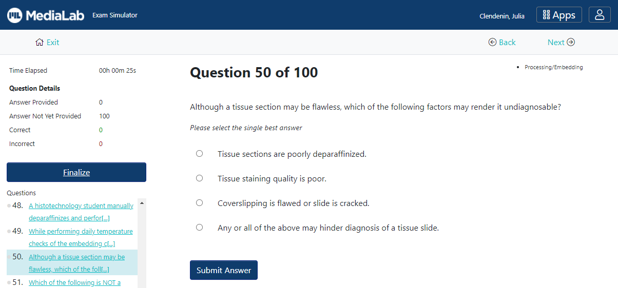 NSH + LabCE Histology Exam Simulator - LabCE