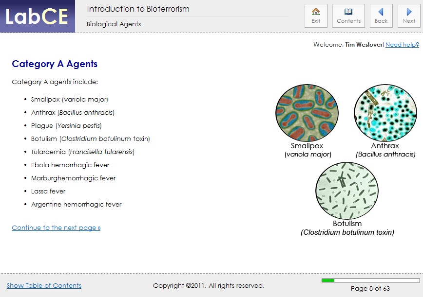Continuing education and review for medical laboratory